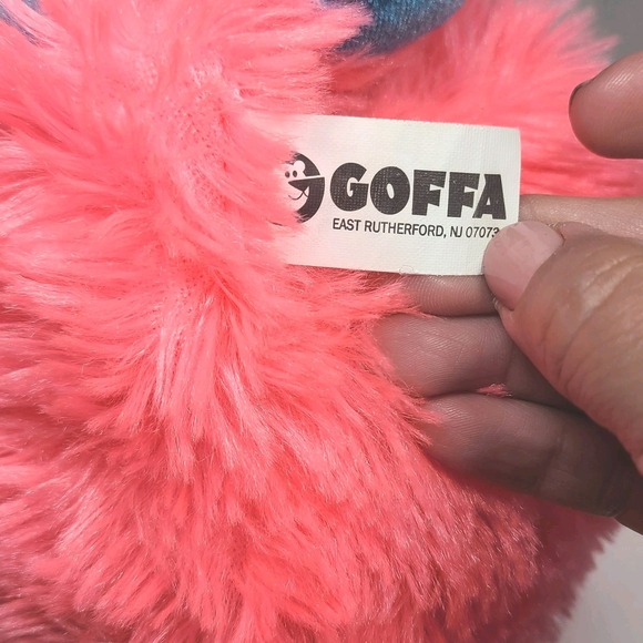 Goffa Duck Plush Hot Pink Blue Dressed as Dragon 11" Stuffed Animal Toy - Picture 5 of 5